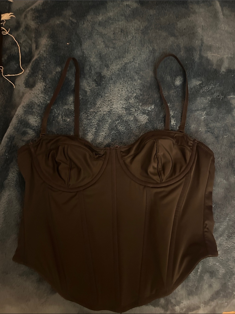 Black garage corset top